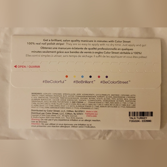 Talk Turkey - Retired Color Street - Thanksgiving - Feathers - Glitter - Picture 5 of 7